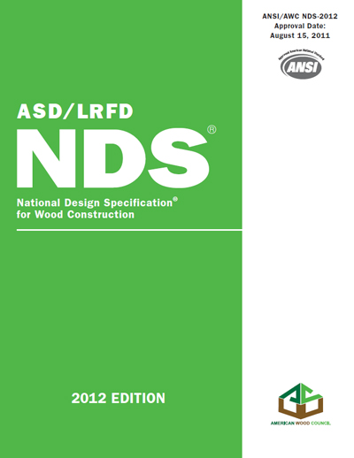 National Design Specification® (NDS®) for Wood Construction