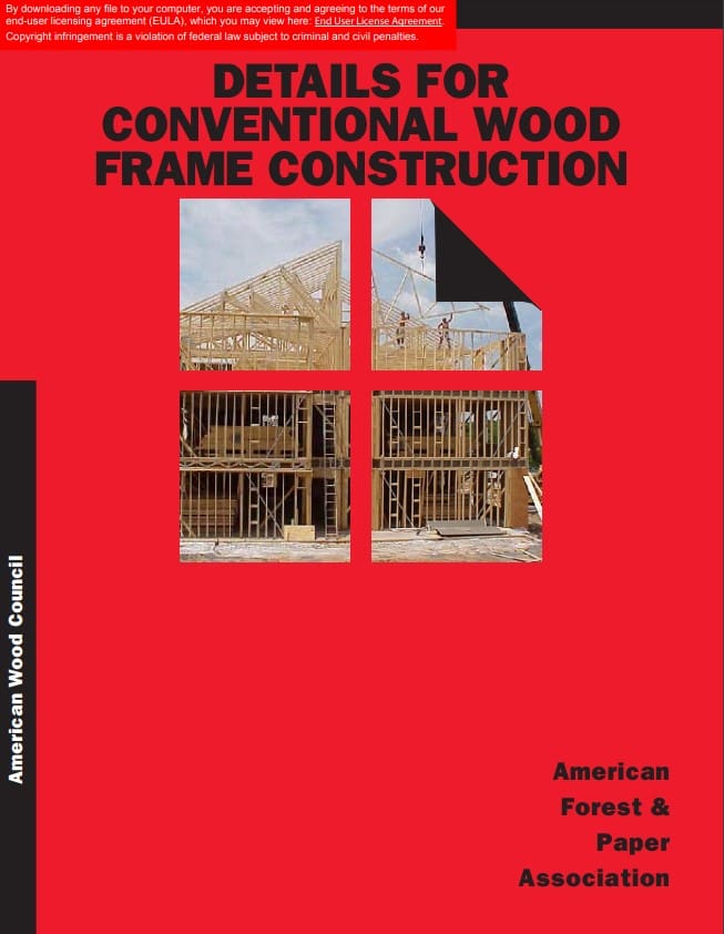 WCD 1 Details For Conventional Wood Frame Construction American