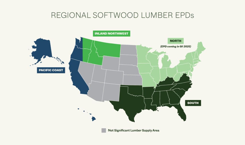 Regional Softwood Lumber EPDs 2024