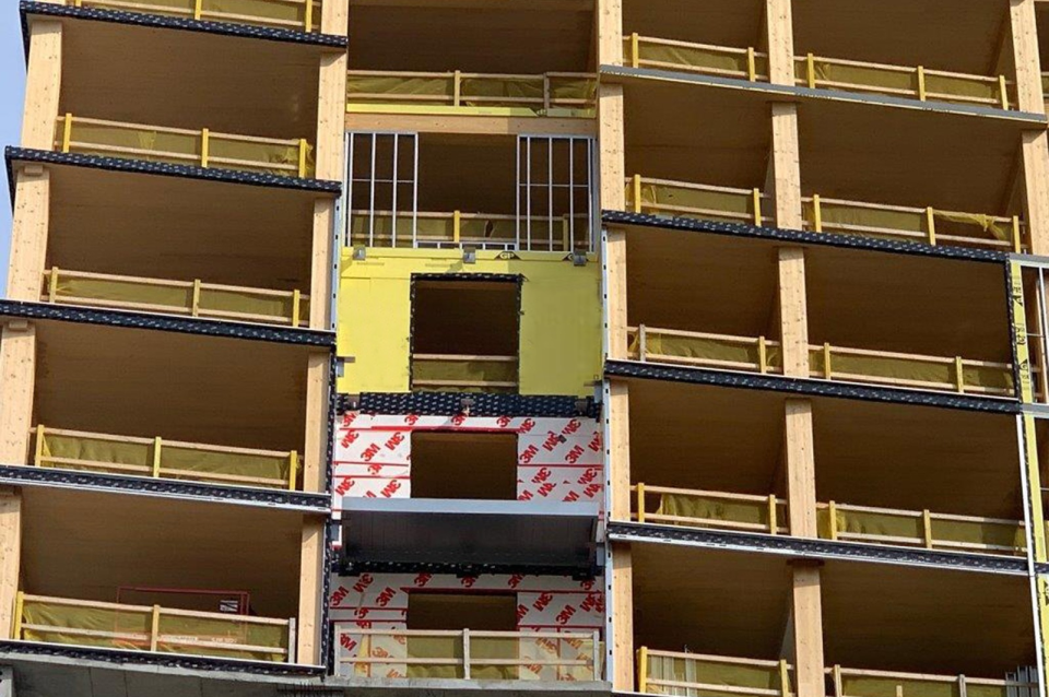 Building under construction.