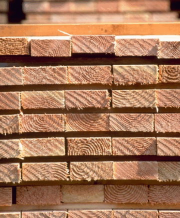 Stacked lumber