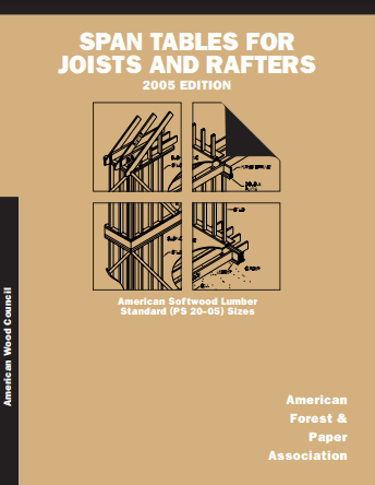 2005 Span Tables for Joists and Rafters