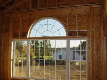 Half-circle window framing