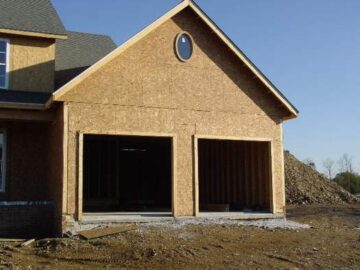 OSB garage front