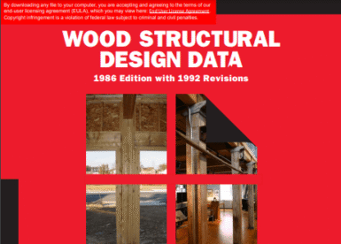 Wood Structural Design Data