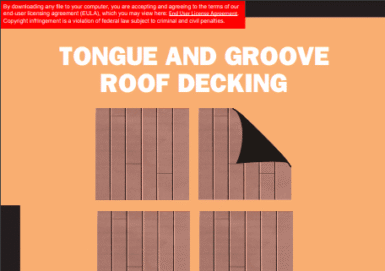 WCD 2 – Tongue and Groove Roof Decking