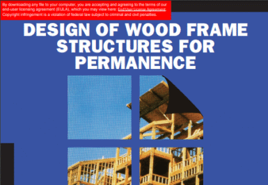 WCD 6 – Design of Wood Frame Structures for Permanence